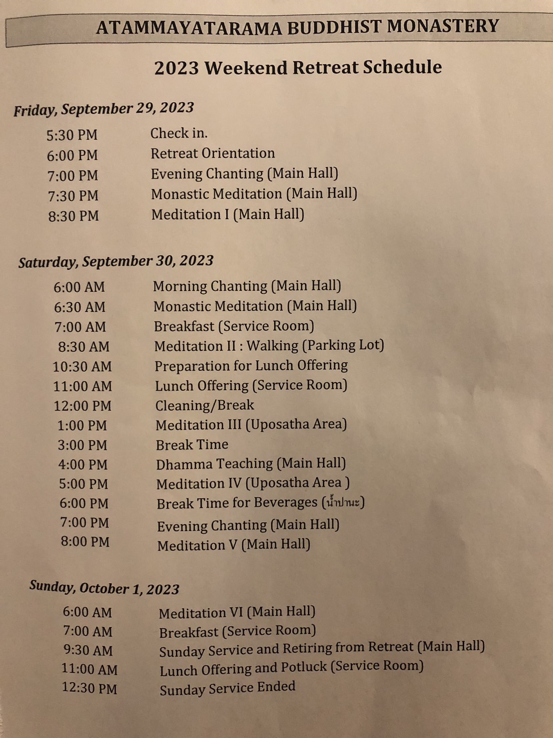 weekend-mediation-retreat-atammayatarama-buddhist-monastery